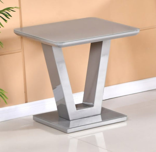 Tenerife Grey Lamp Table - AR Furnishings